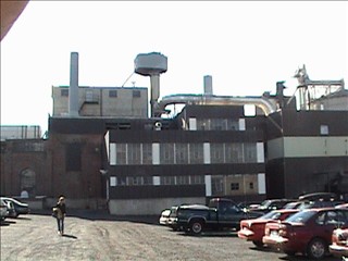 Wood
              chips fuel this college boiler plant.